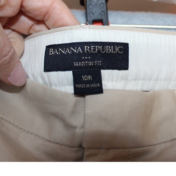 Banana Republic Martin Fit Straight Leg Dress Pant Size 10 Regular Khaki - Picture 5 of 7